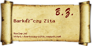 Barkóczy Zita névjegykártya